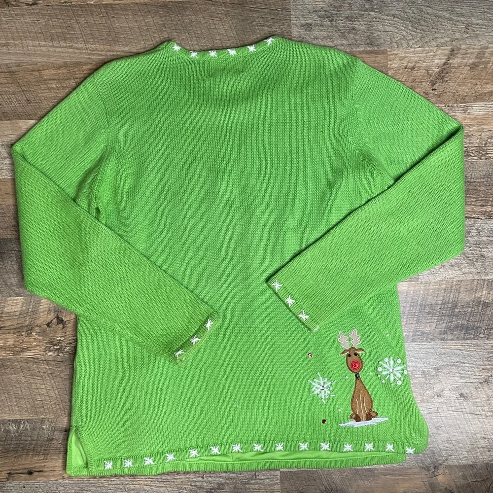 Christmas sweater Santa and Rudolph Ugly Christmas sweater - Picture 9 of 9